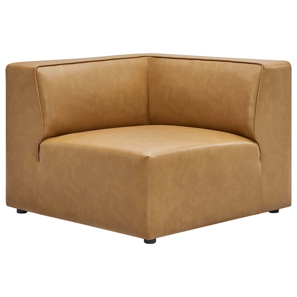 Mingle 7-Piece Vegan Leather Sectional Sofa. Picture 3