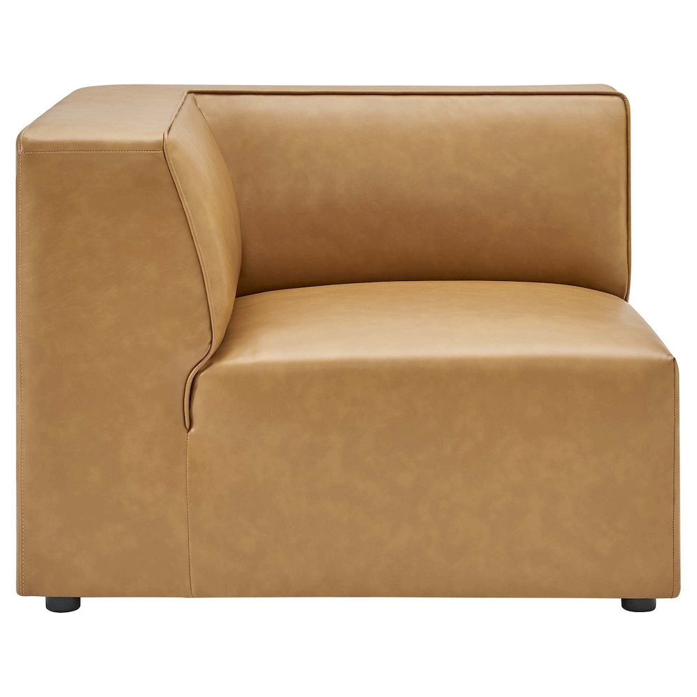 Mingle 7-Piece Vegan Leather Sectional Sofa. Picture 4