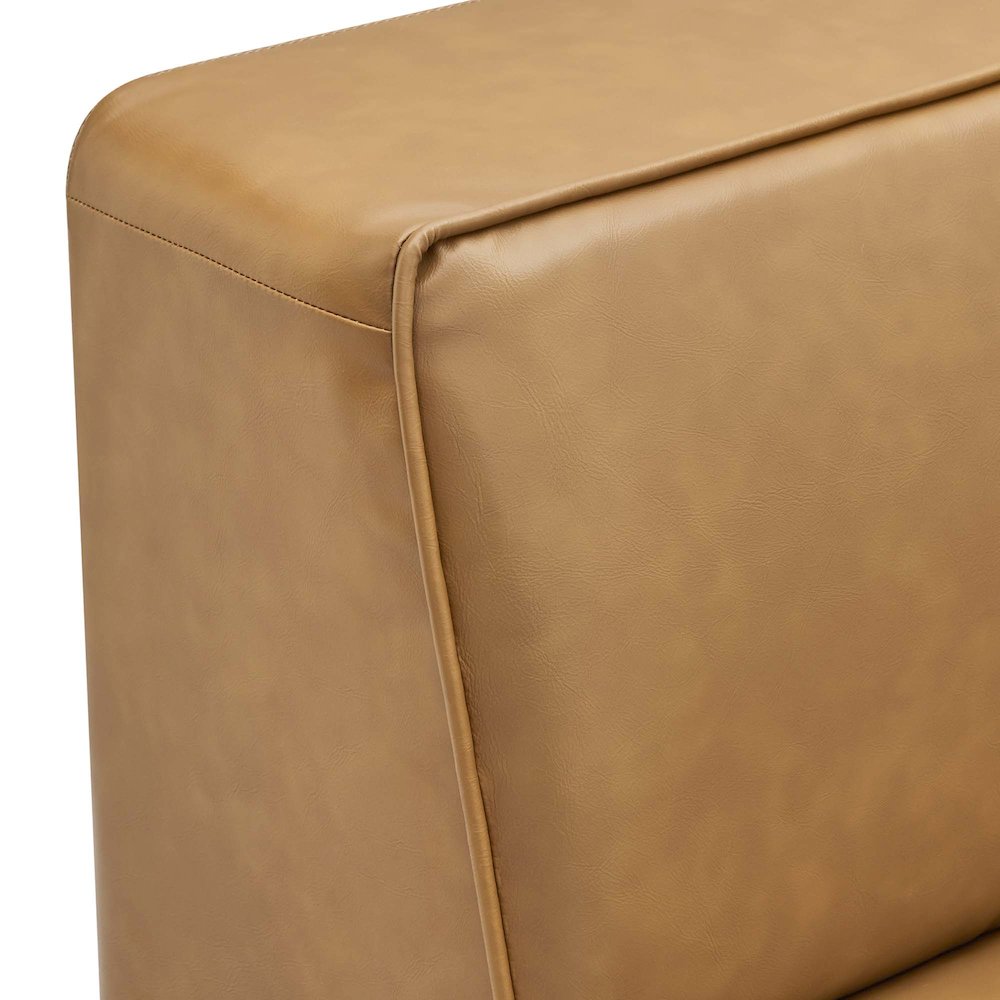 Mingle 7-Piece Vegan Leather Sectional Sofa. Picture 6