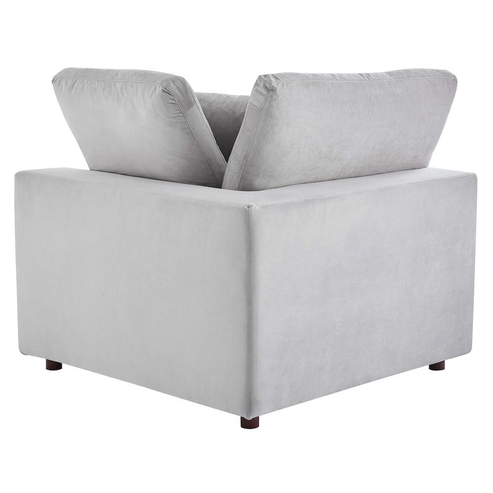 Commix Down Filled Overstuffed Performance Velvet Loveseat. Picture 4