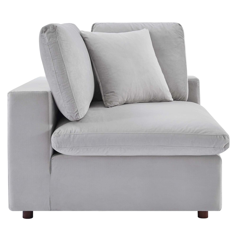 Commix Down Filled Overstuffed Performance Velvet Loveseat. Picture 5