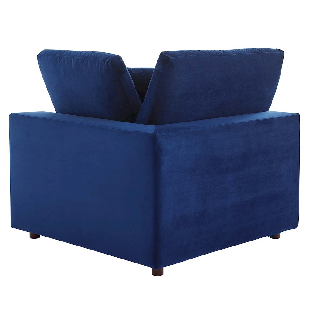 Commix Down Filled Overstuffed Performance Velvet Loveseat. Picture 4