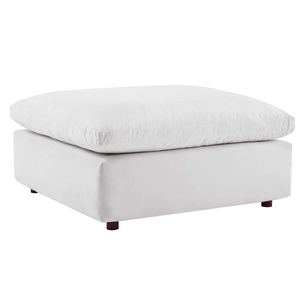 Commix 4-Piece Down Filled Overstuffed Performance Velvet Sectional Sofa. Picture 3