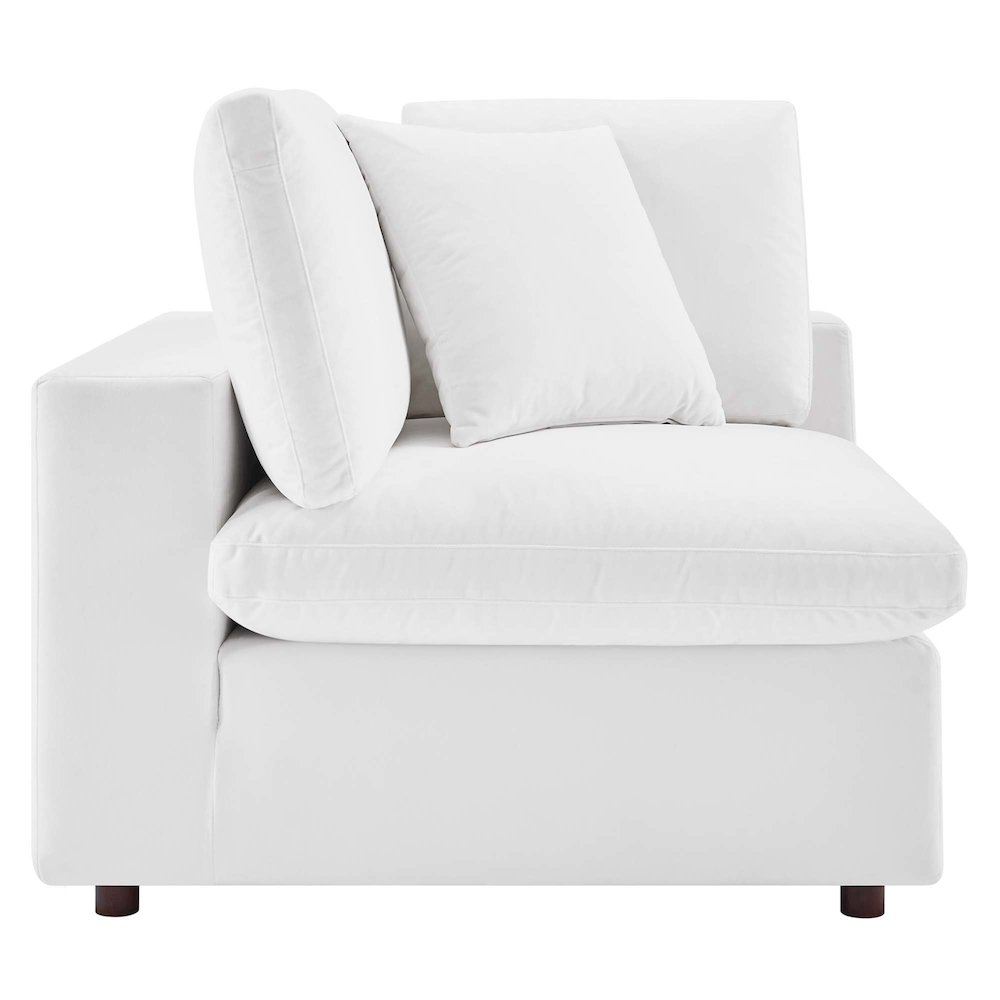 Commix 5-Piece Down Filled Overstuffed Performance Velvet Sectional Sofa. Picture 4