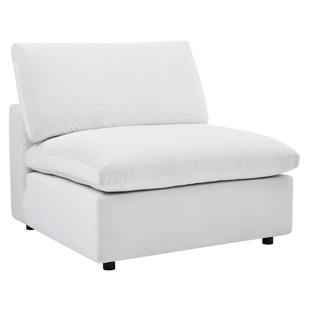 Commix 5-Piece Down Filled Overstuffed Performance Velvet Sectional Sofa. Picture 3