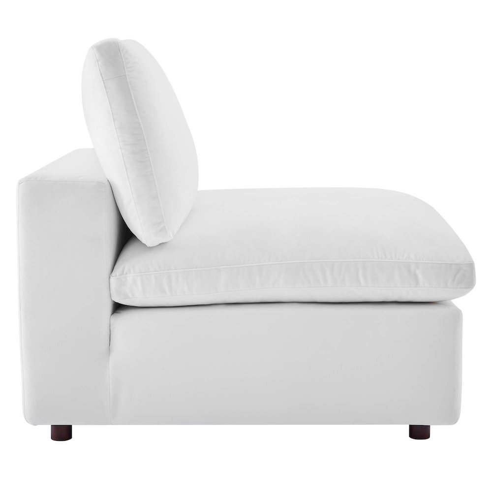 Commix 5-Piece Down Filled Overstuffed Performance Velvet Sectional Sofa. Picture 5