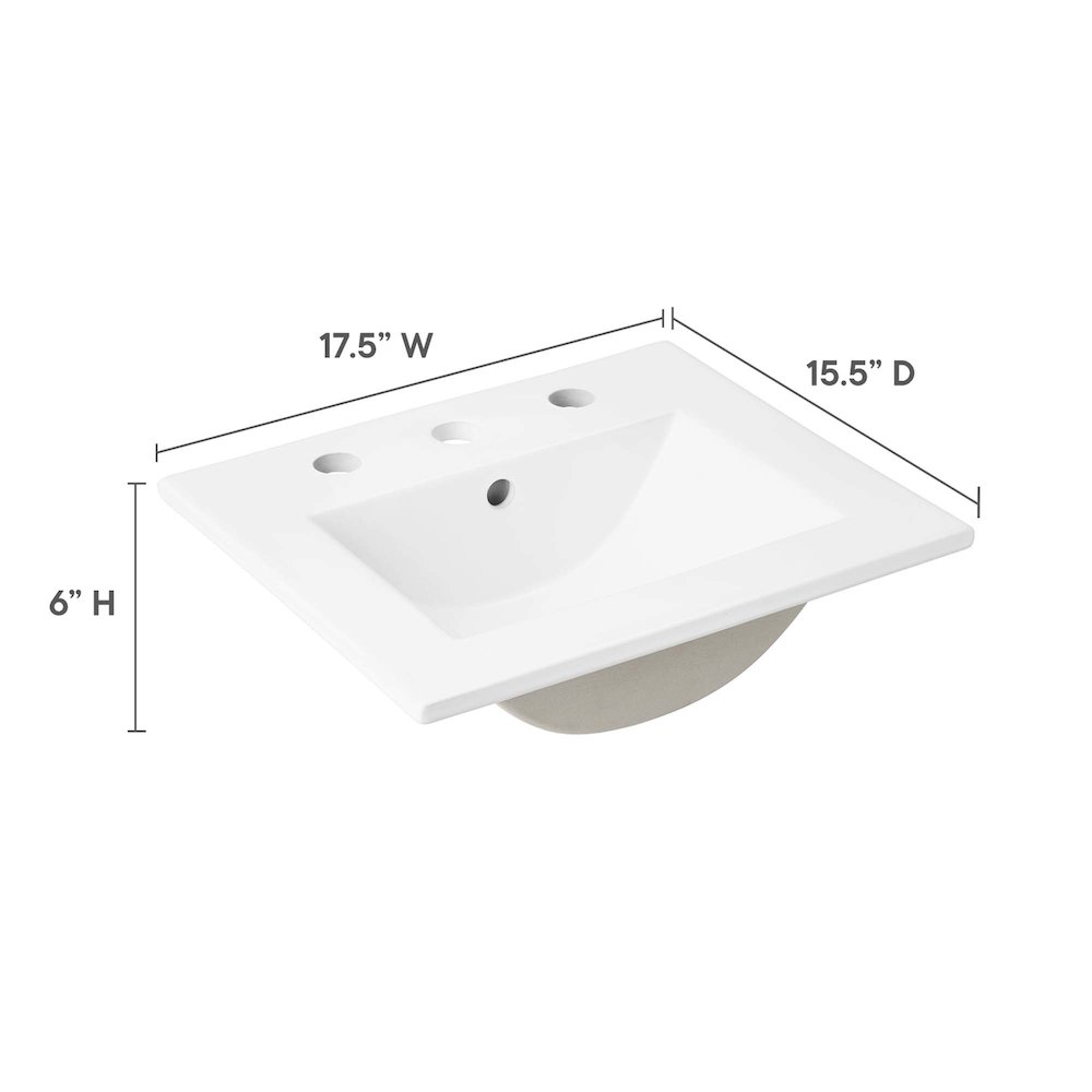 Cayman 18" Bathroom Sink. Picture 2