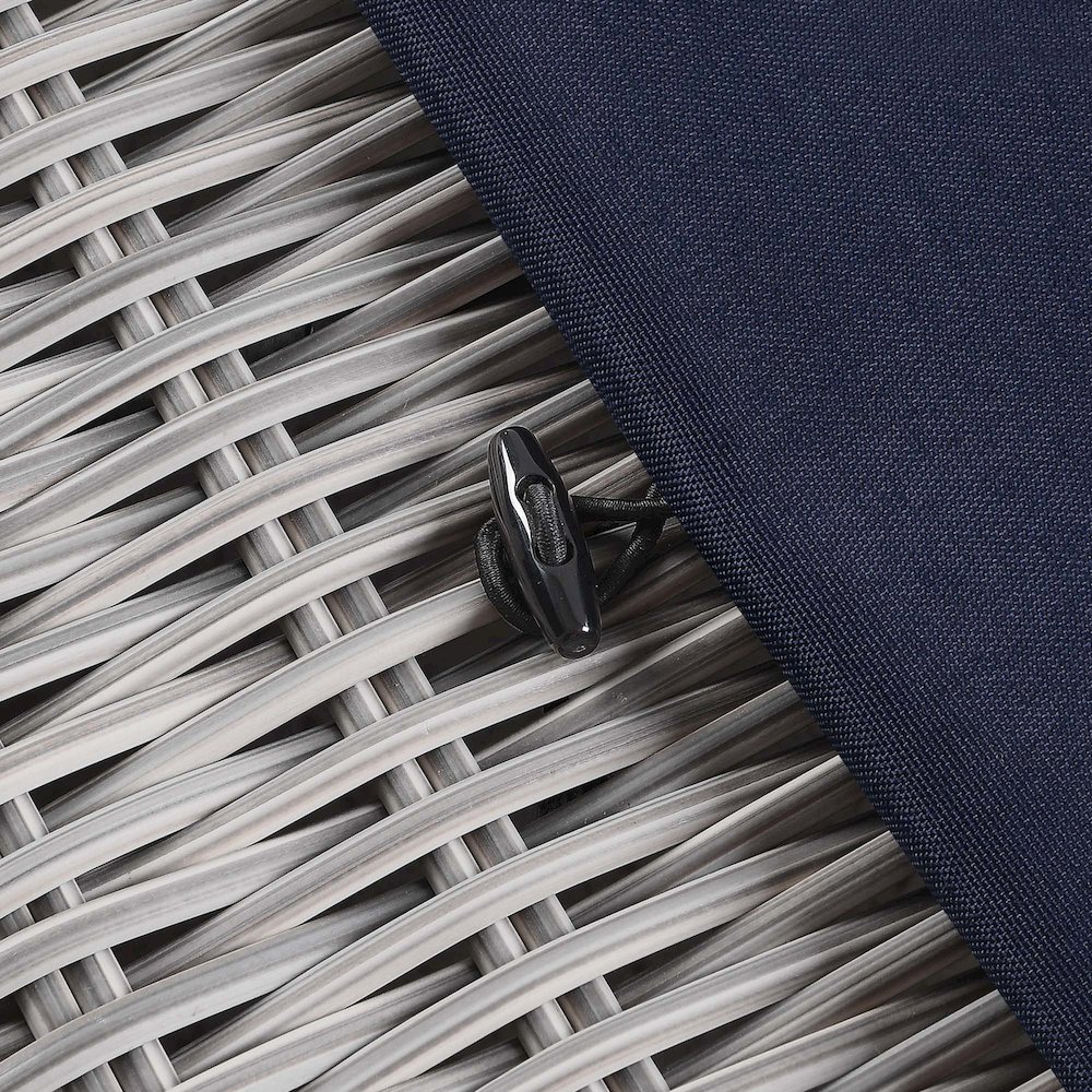 Conway Outdoor Patio Wicker Rattan Ottoman. Picture 5