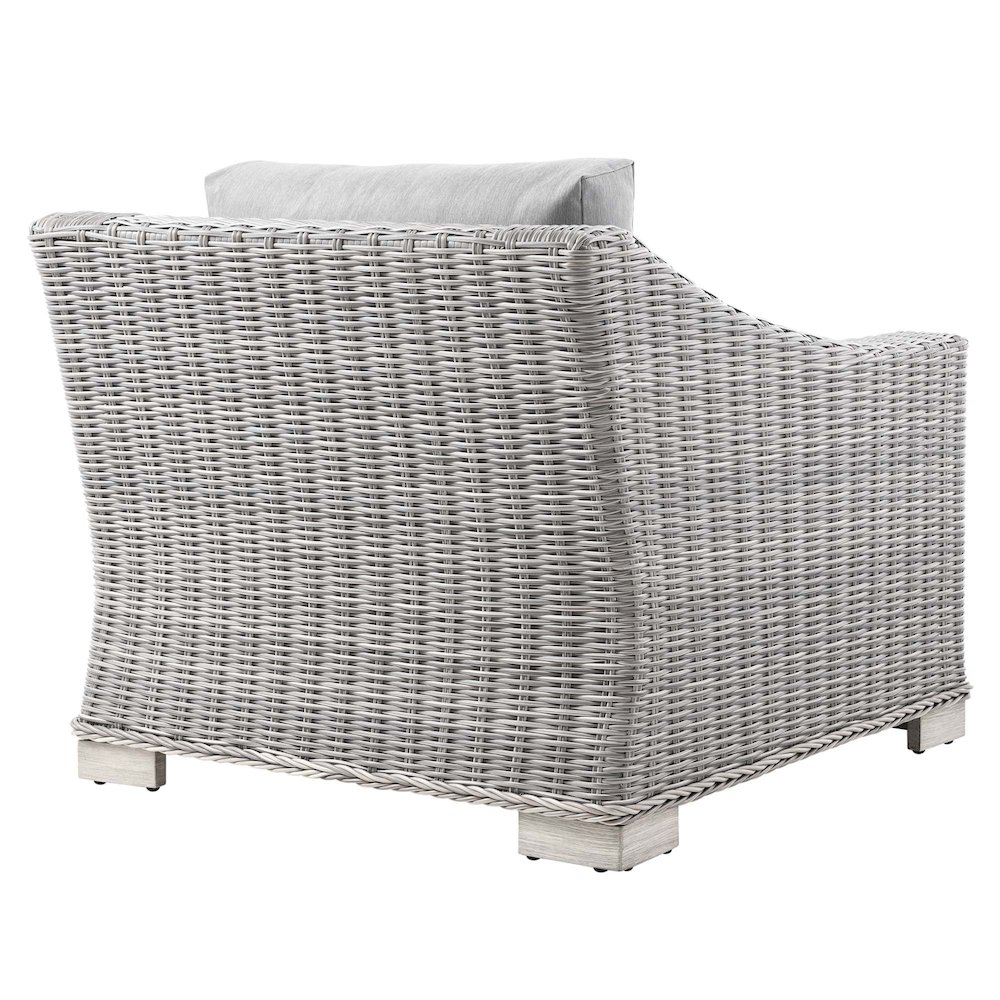 Conway Outdoor Patio Wicker Rattan Armchair. Picture 3