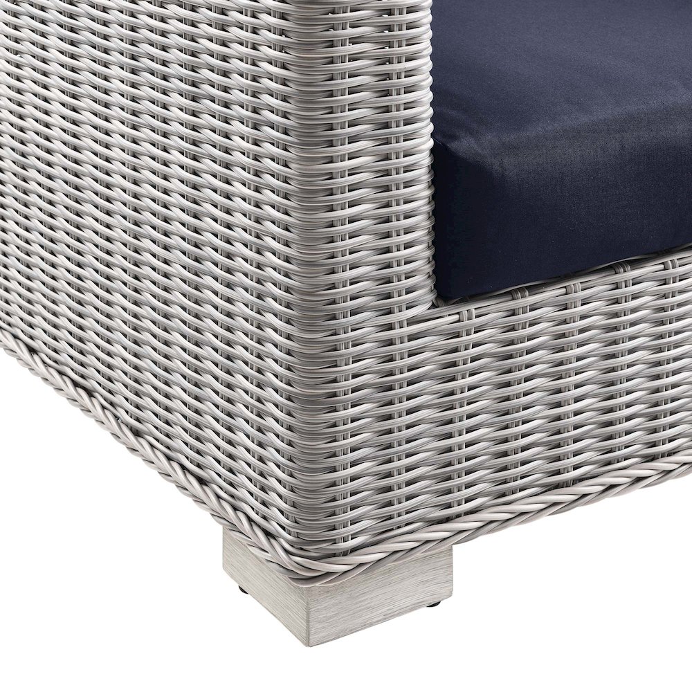 Conway Outdoor Patio Wicker Rattan Armchair. Picture 5