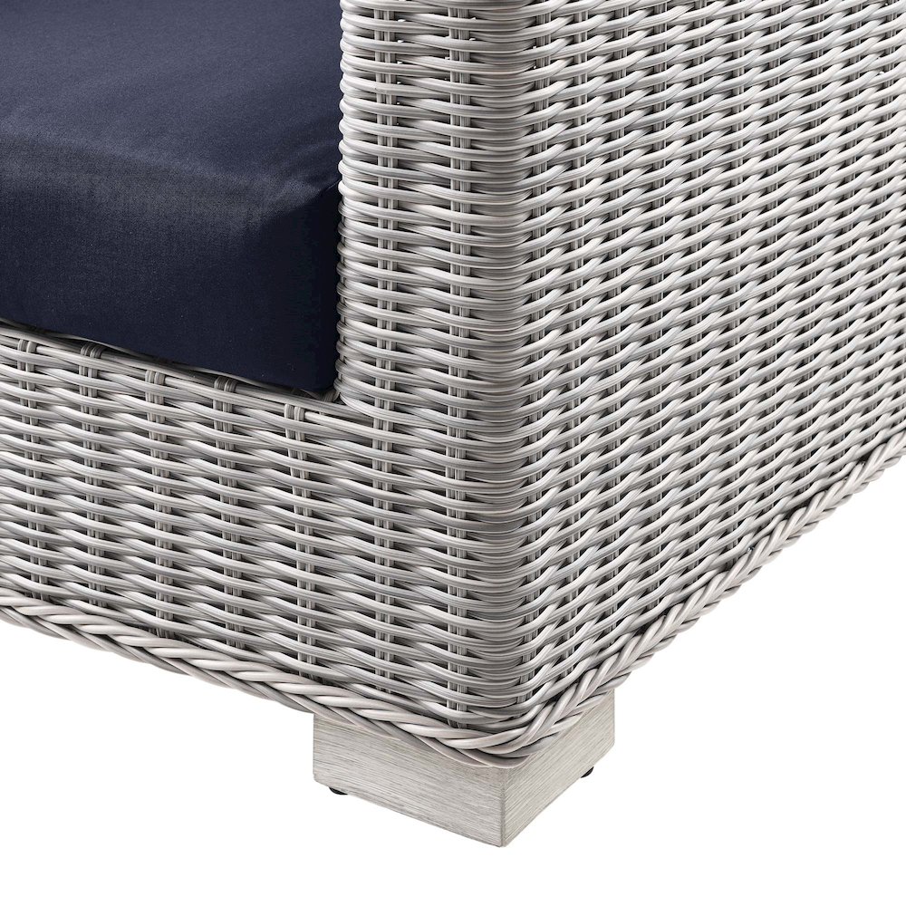 Conway Outdoor Patio Wicker Rattan Sofa. Picture 5