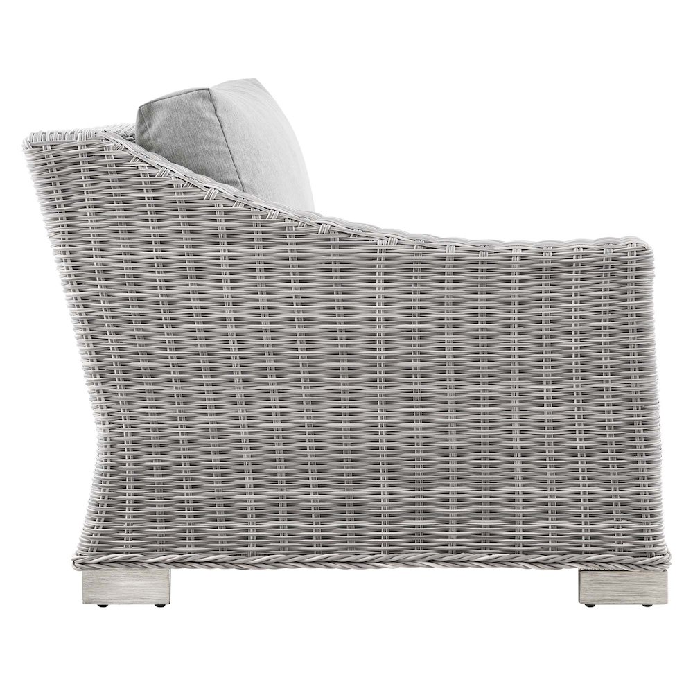 Conway Outdoor Patio Wicker Rattan Left-Arm Chair. Picture 2