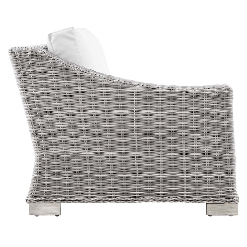 Conway Outdoor Patio Wicker Rattan Left-Arm Chair. Picture 2