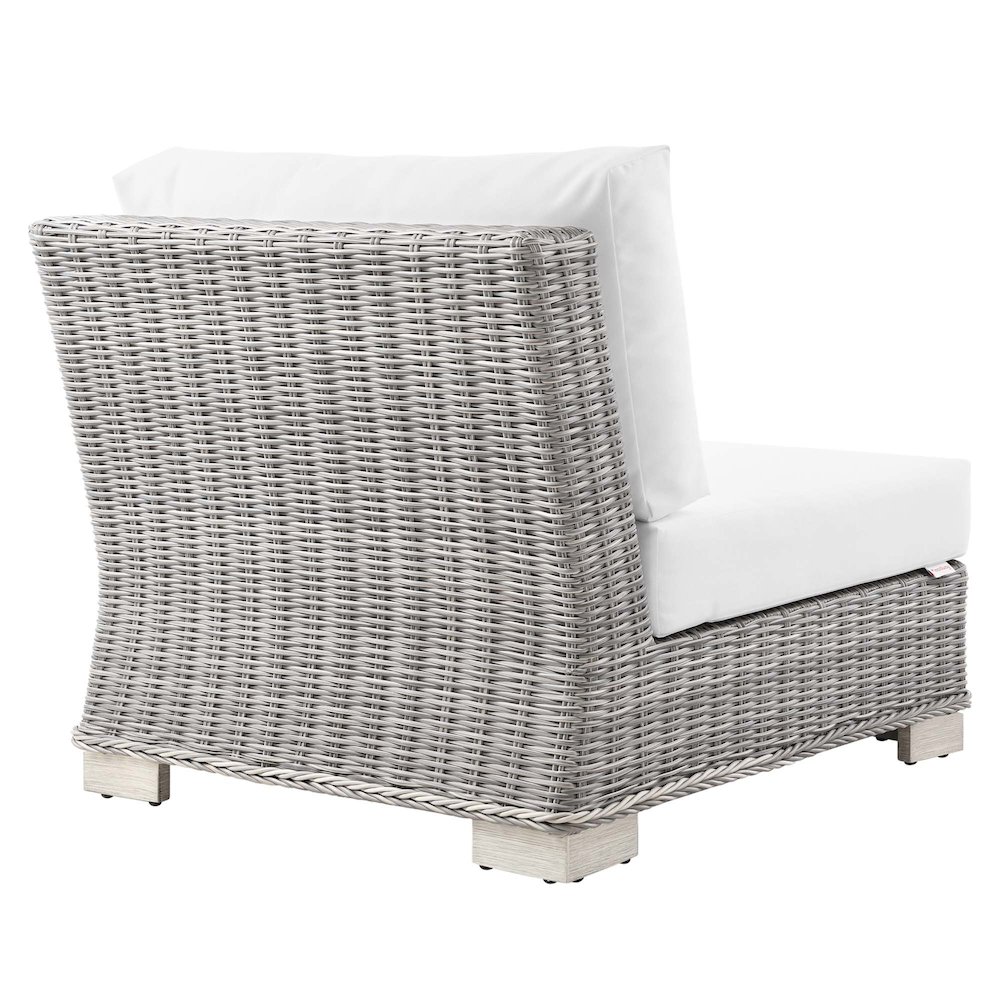 Conway Outdoor Patio Wicker Rattan Armless Chair. Picture 3