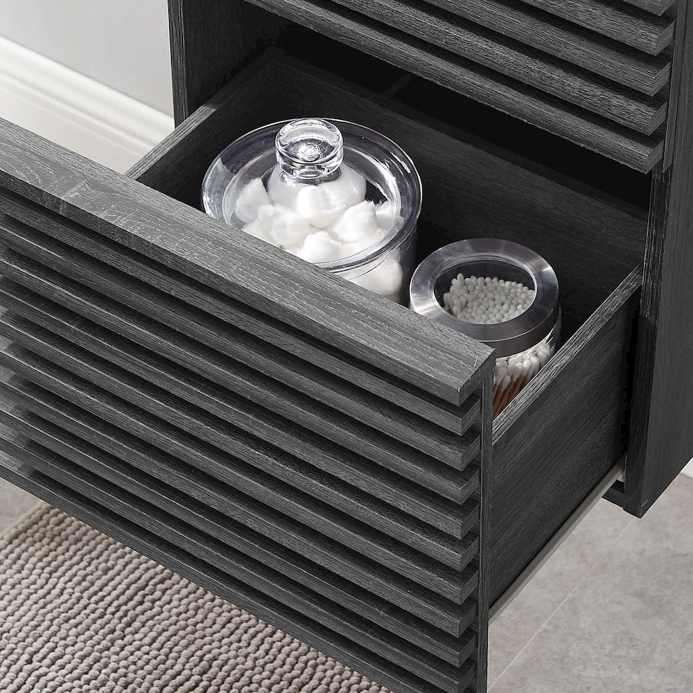 Render 18" Wall-Mount Bathroom Vanity Cabinet (Sink Basin Not Included). Picture 8
