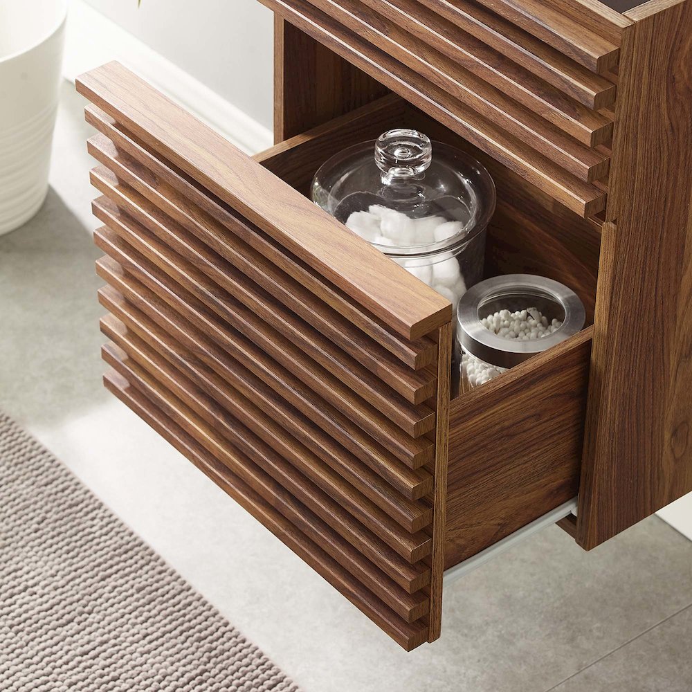 Render 18" Wall-Mount Bathroom Vanity Cabinet (Sink Basin Not Included). Picture 8