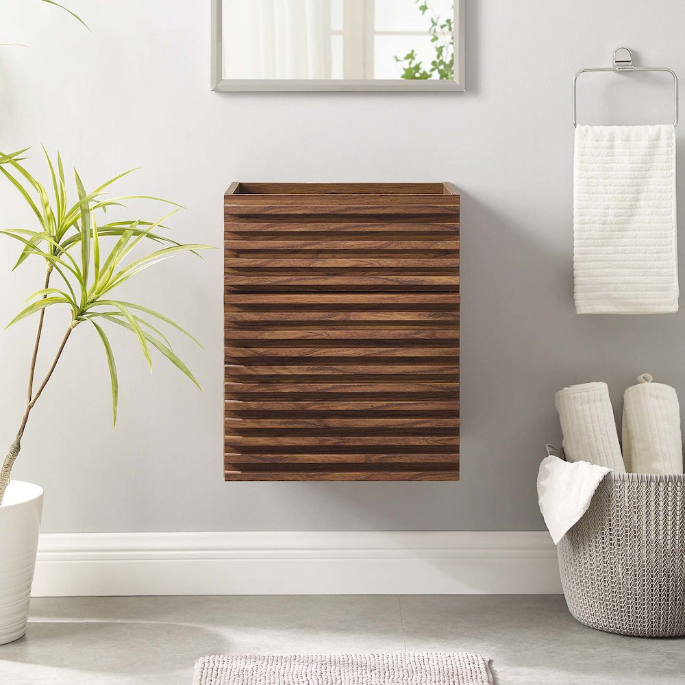 Render 18" Wall-Mount Bathroom Vanity Cabinet (Sink Basin Not Included). Picture 7