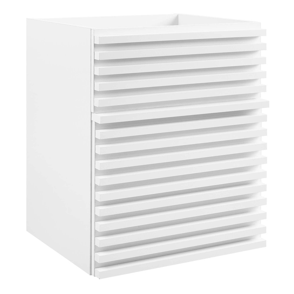 Render 18" Wall-Mount Bathroom Vanity Cabinet (Sink Basin Not Included). Picture 1