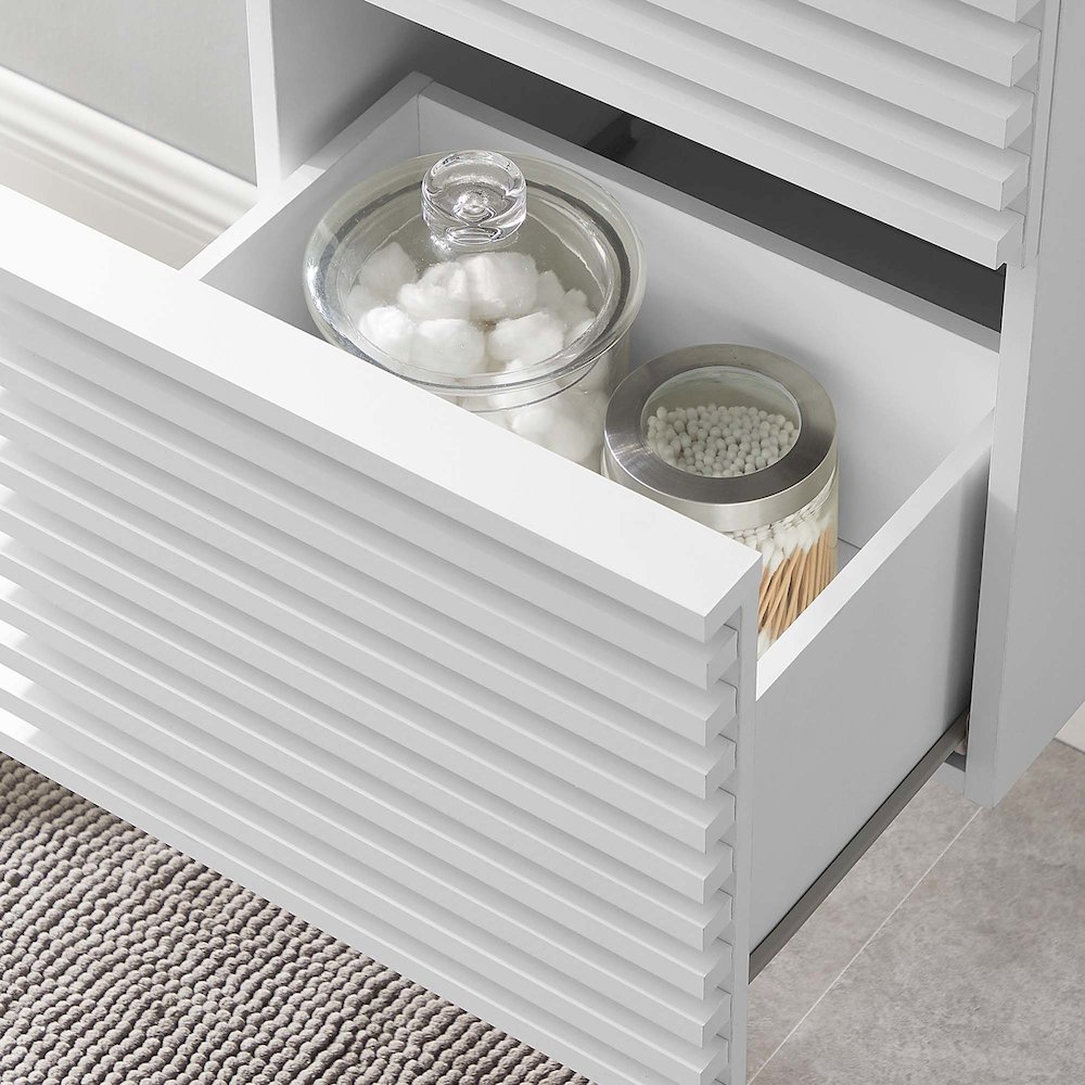 Render 18" Wall-Mount Bathroom Vanity Cabinet (Sink Basin Not Included). Picture 8