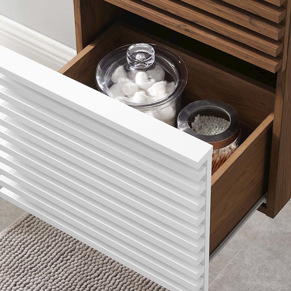 Render 18" Wall-Mount Bathroom Vanity Cabinet (Sink Basin Not Included). Picture 8