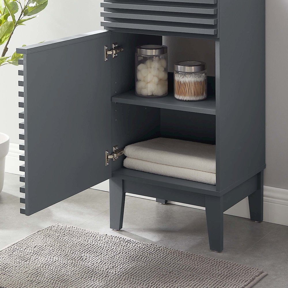 Render 18" Bathroom Vanity Cabinet (Sink Basin Not Included). Picture 8