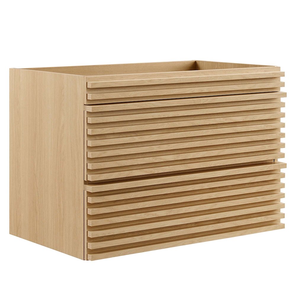 Render 30" Wall-Mount Bathroom Vanity Cabinet (Sink Basin Not Included). Picture 1