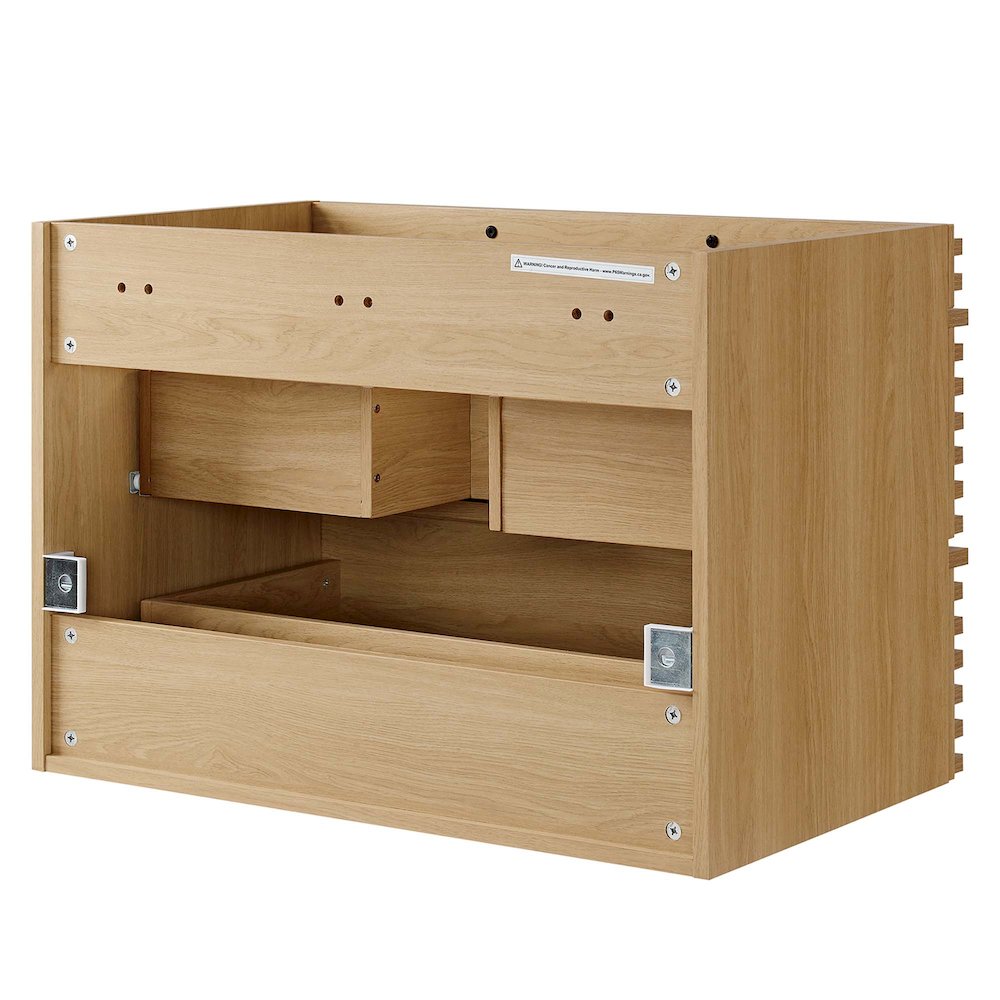 Render 30" Wall-Mount Bathroom Vanity Cabinet (Sink Basin Not Included). Picture 5