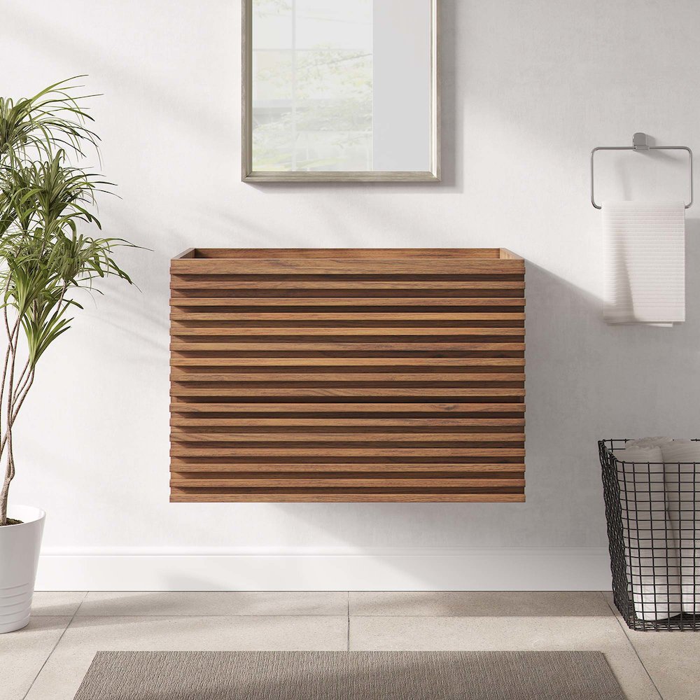 Render 30" Wall-Mount Bathroom Vanity Cabinet (Sink Basin Not Included). Picture 8