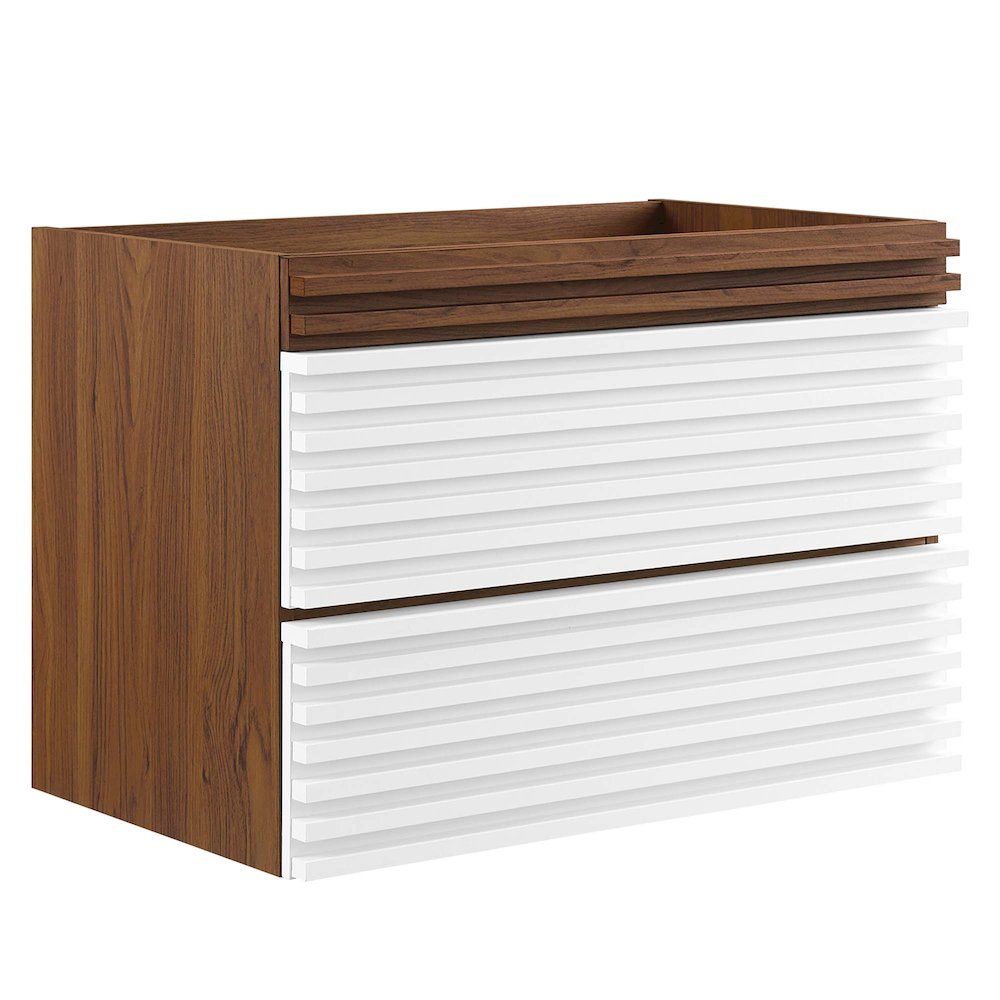 Render 30" Wall-Mount Bathroom Vanity Cabinet (Sink Basin Not Included). Picture 1
