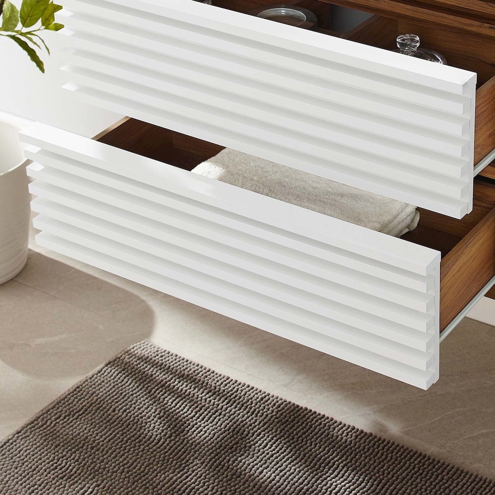 Render 30" Wall-Mount Bathroom Vanity Cabinet (Sink Basin Not Included). Picture 8