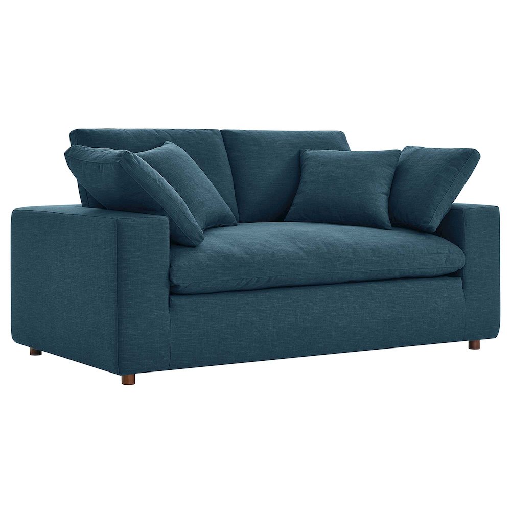 Commix Down Filled Overstuffed Loveseat. Picture 1