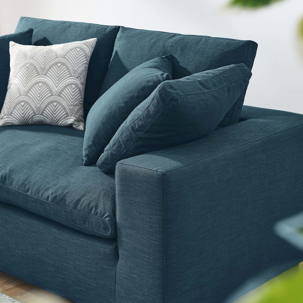 Commix Down Filled Overstuffed Loveseat. Picture 8