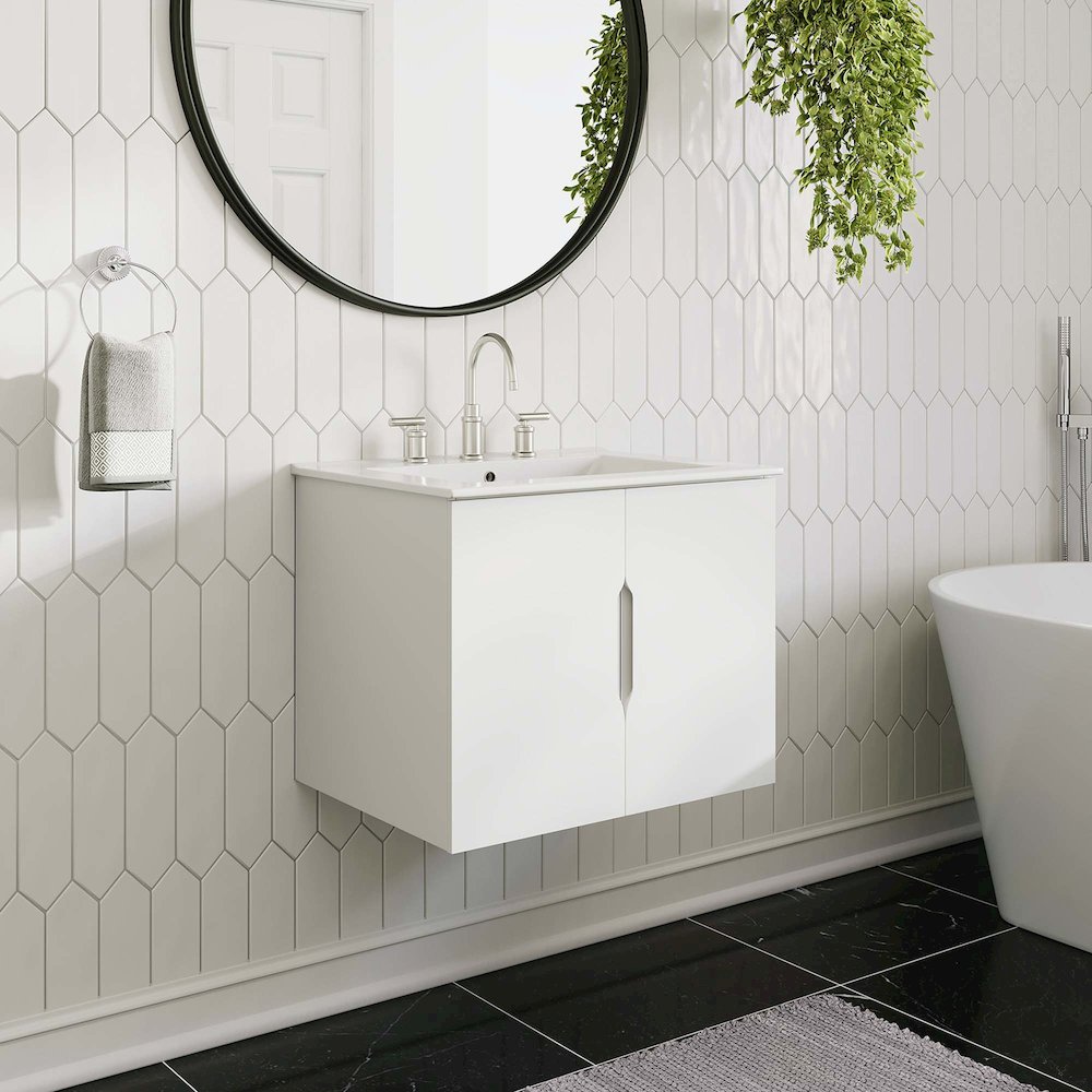 Vitality 24" Bathroom Vanity Cabinet (Sink Basin Not Included). Picture 8