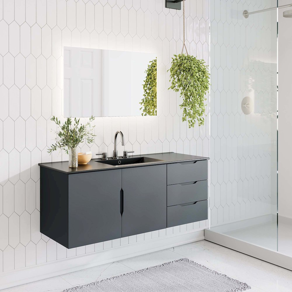 48" Double or Single Sink (Not Included) Bathroom Vanity Cabinet. Picture 9