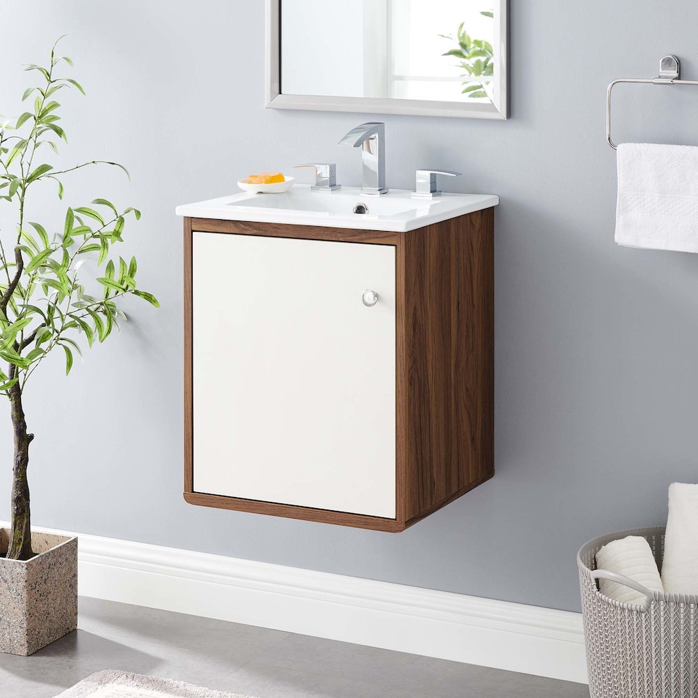 Transmit 18" Wall-Mount Bathroom Vanity. Picture 8
