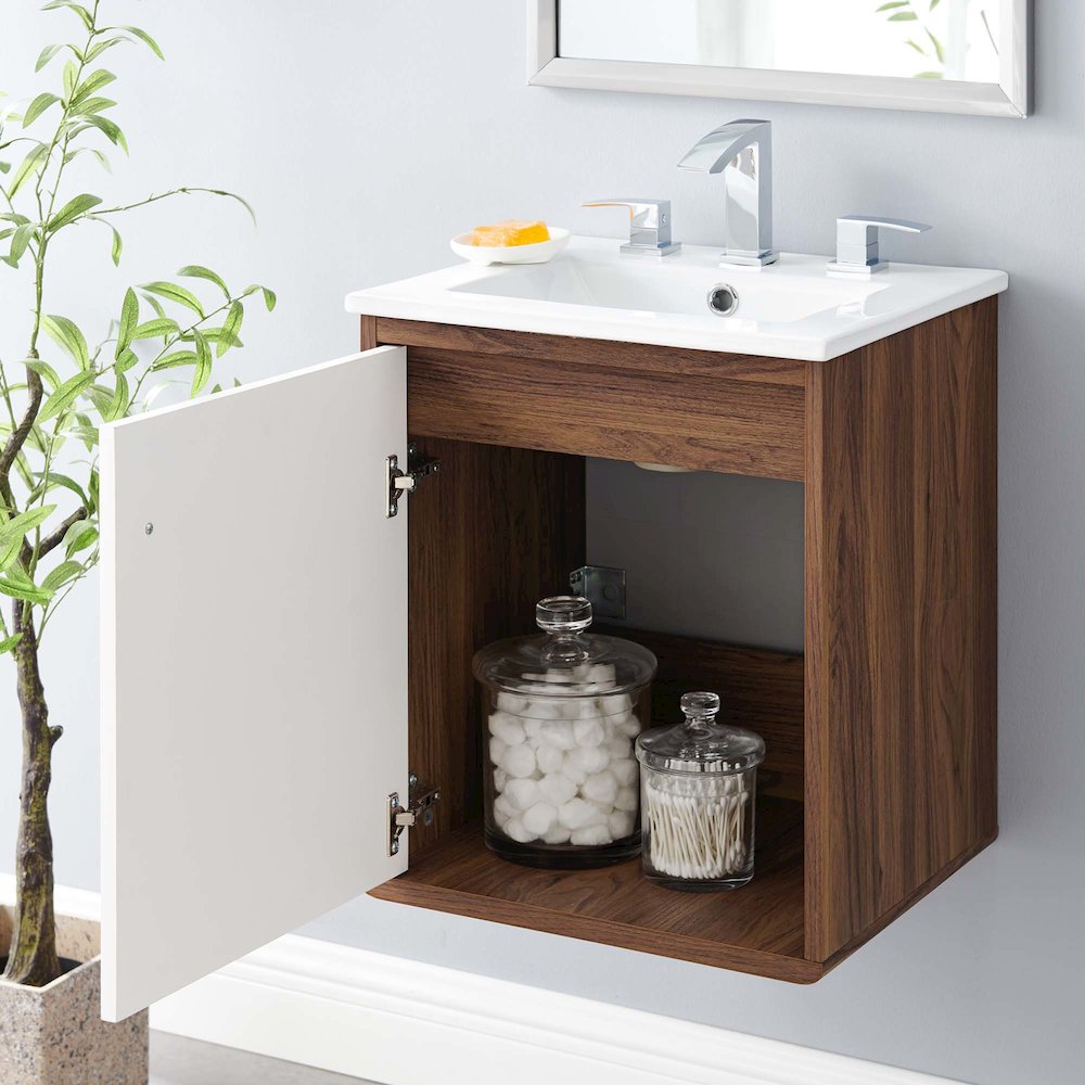 Transmit 18" Wall-Mount Bathroom Vanity. Picture 10