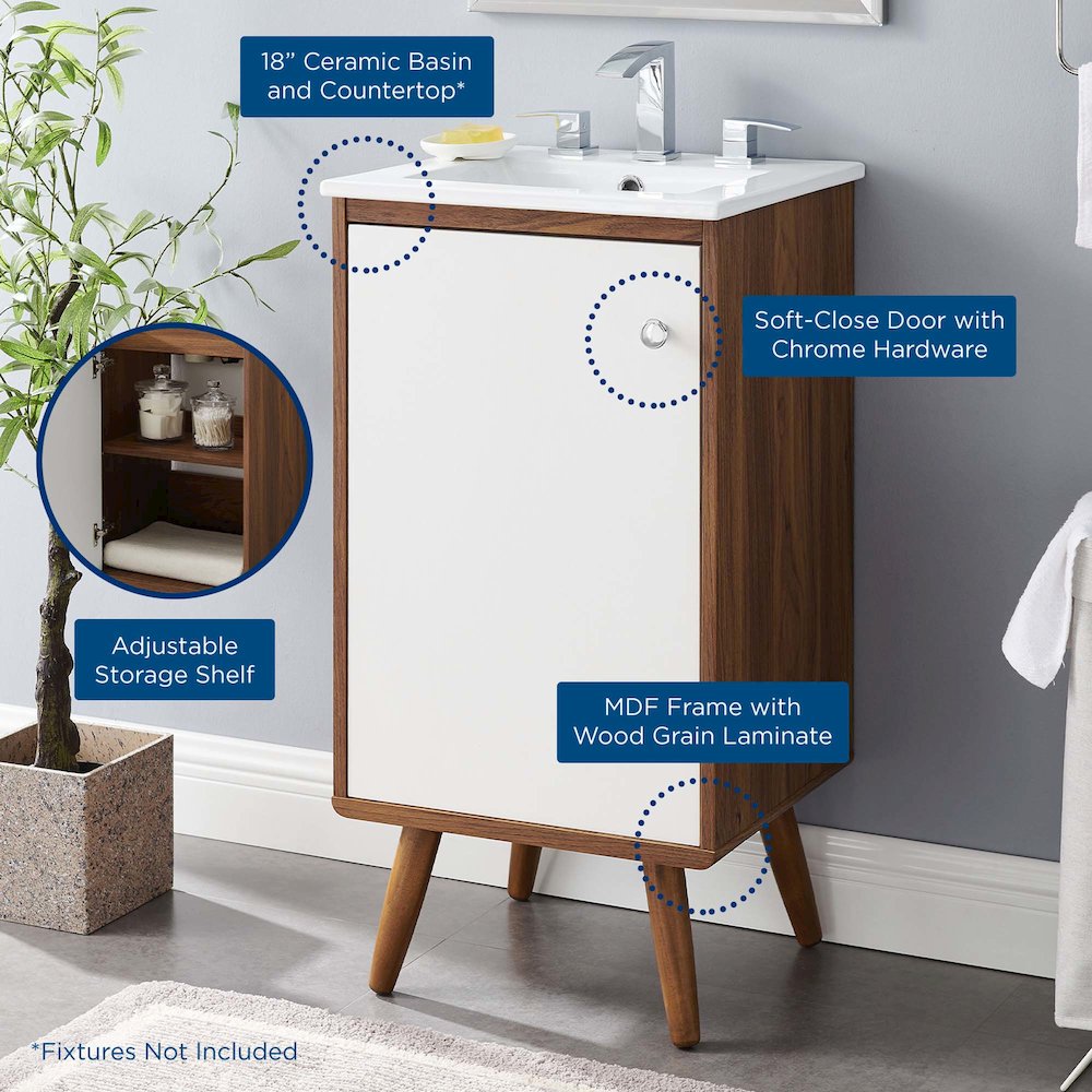 Transmit 18" Bathroom Vanity. Picture 9
