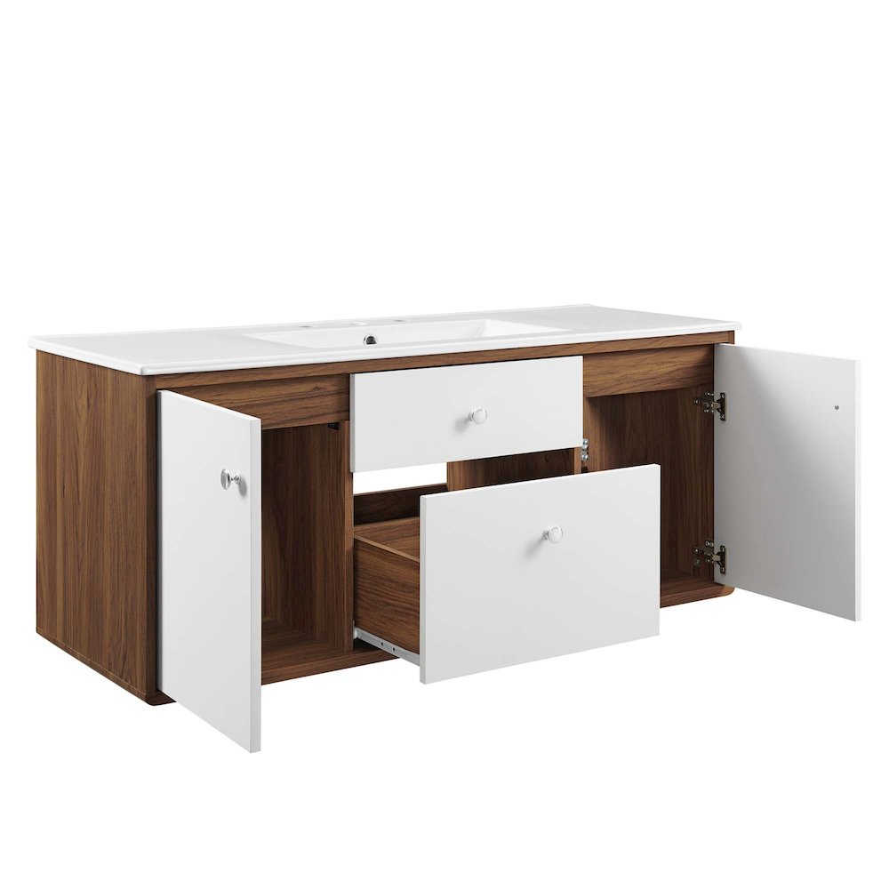 Transmit 48" Wall-Mount Bathroom Vanity. Picture 4