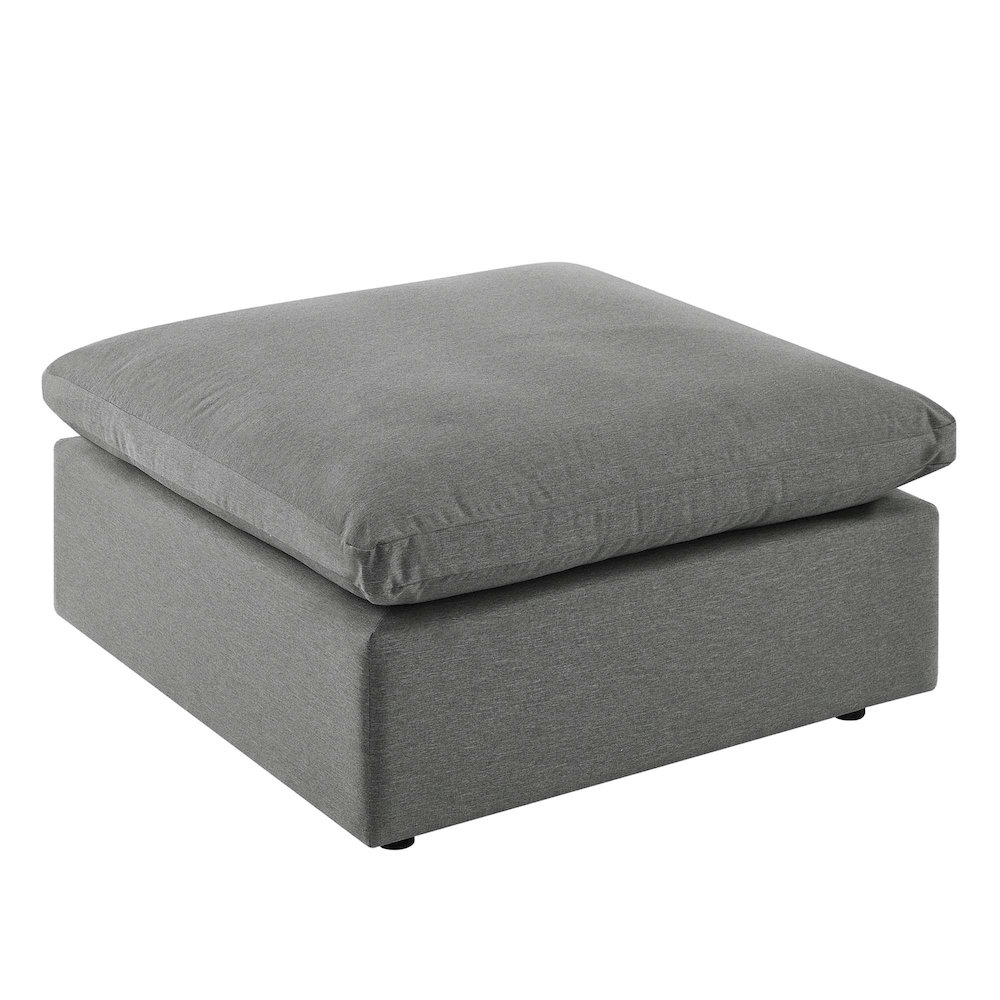Commix Overstuffed Outdoor Patio Ottoman. Picture 1