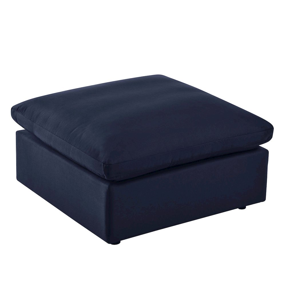 Commix Overstuffed Outdoor Patio Ottoman. Picture 1