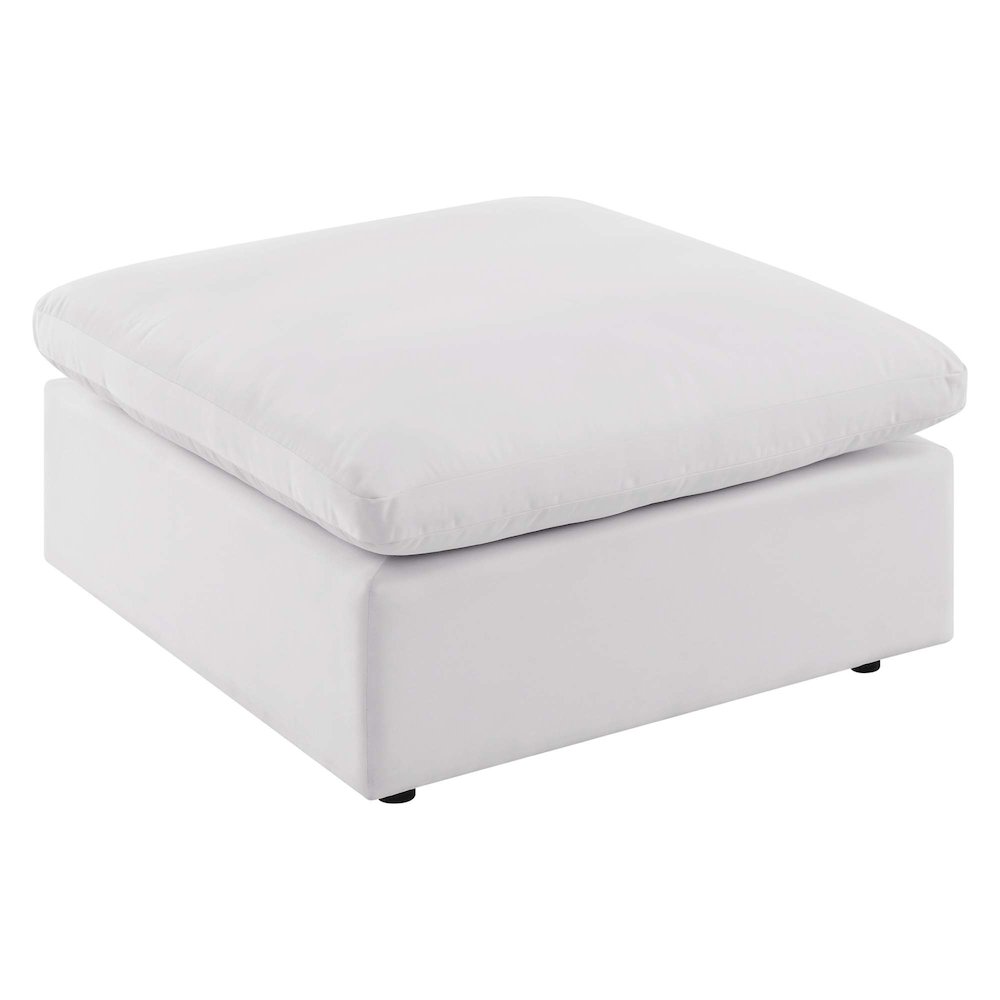 Commix Overstuffed Outdoor Patio Ottoman. Picture 1