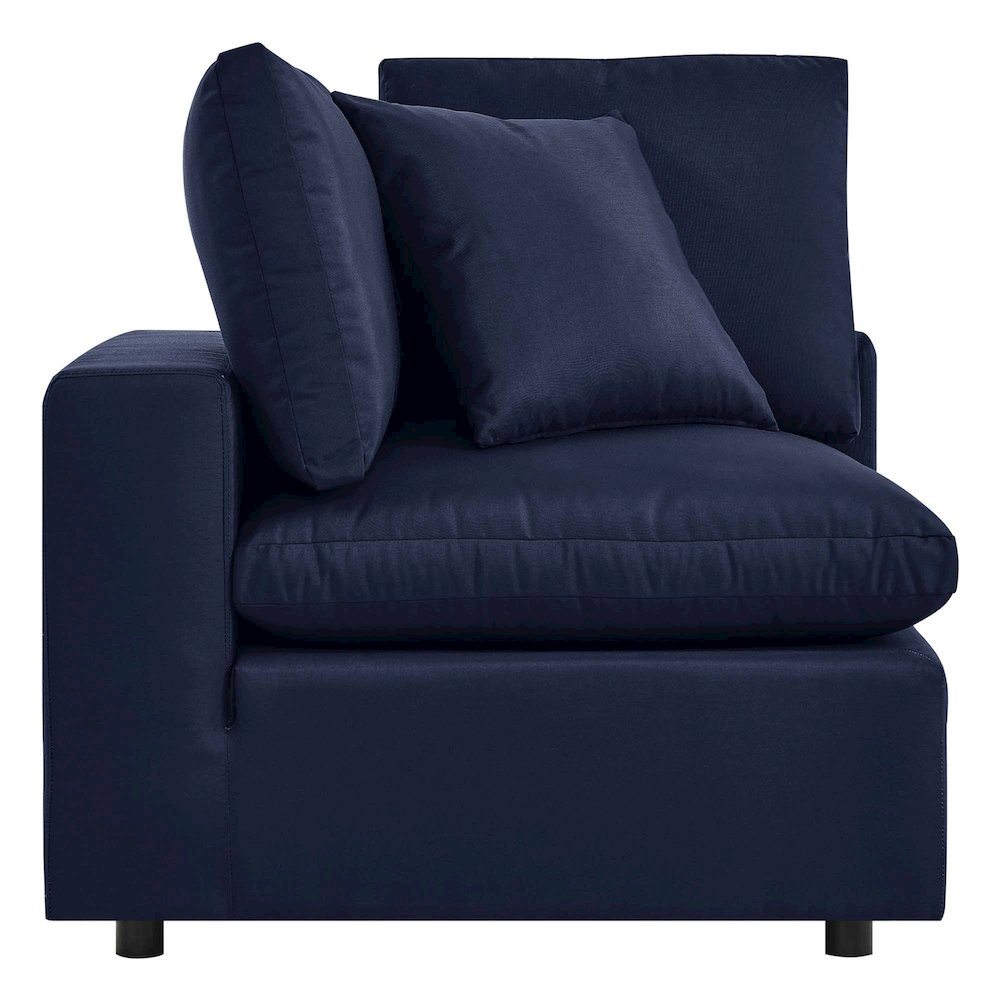 Commix Overstuffed Outdoor Patio Corner Chair. Picture 4
