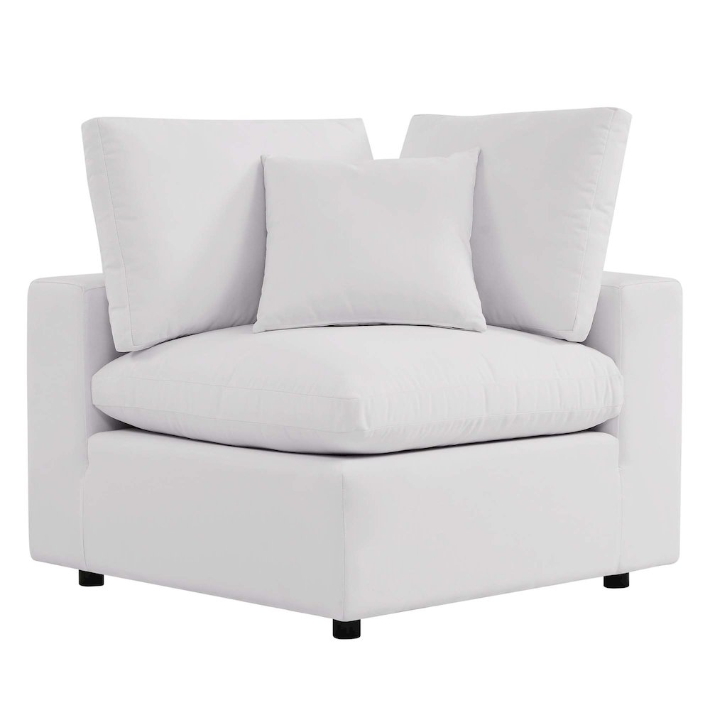 Commix Overstuffed Outdoor Patio Corner Chair. Picture 1