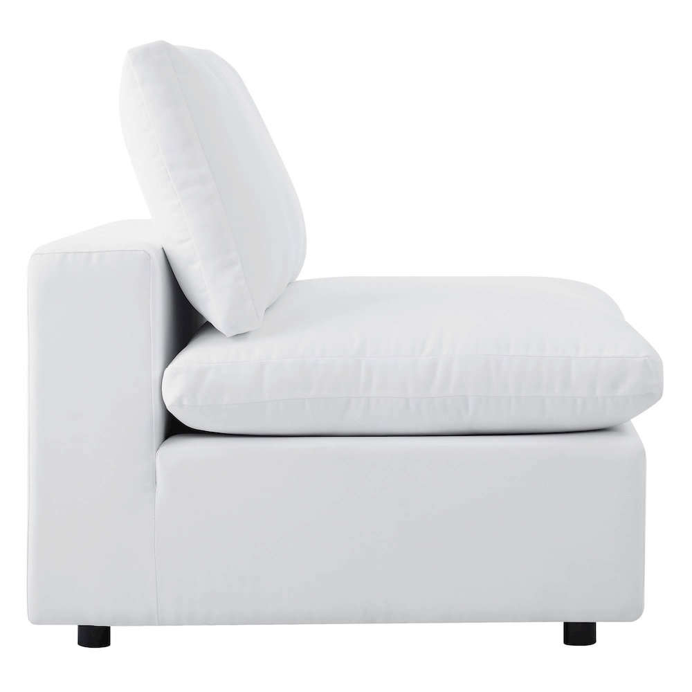 Commix Sunbrella Outdoor Patio Armless Chair. Picture 4