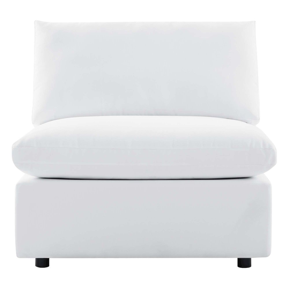 Commix Sunbrella Outdoor Patio Armless Chair. Picture 6