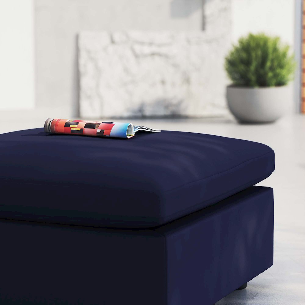 Commix Sunbrella Outdoor Patio Ottoman. Picture 5