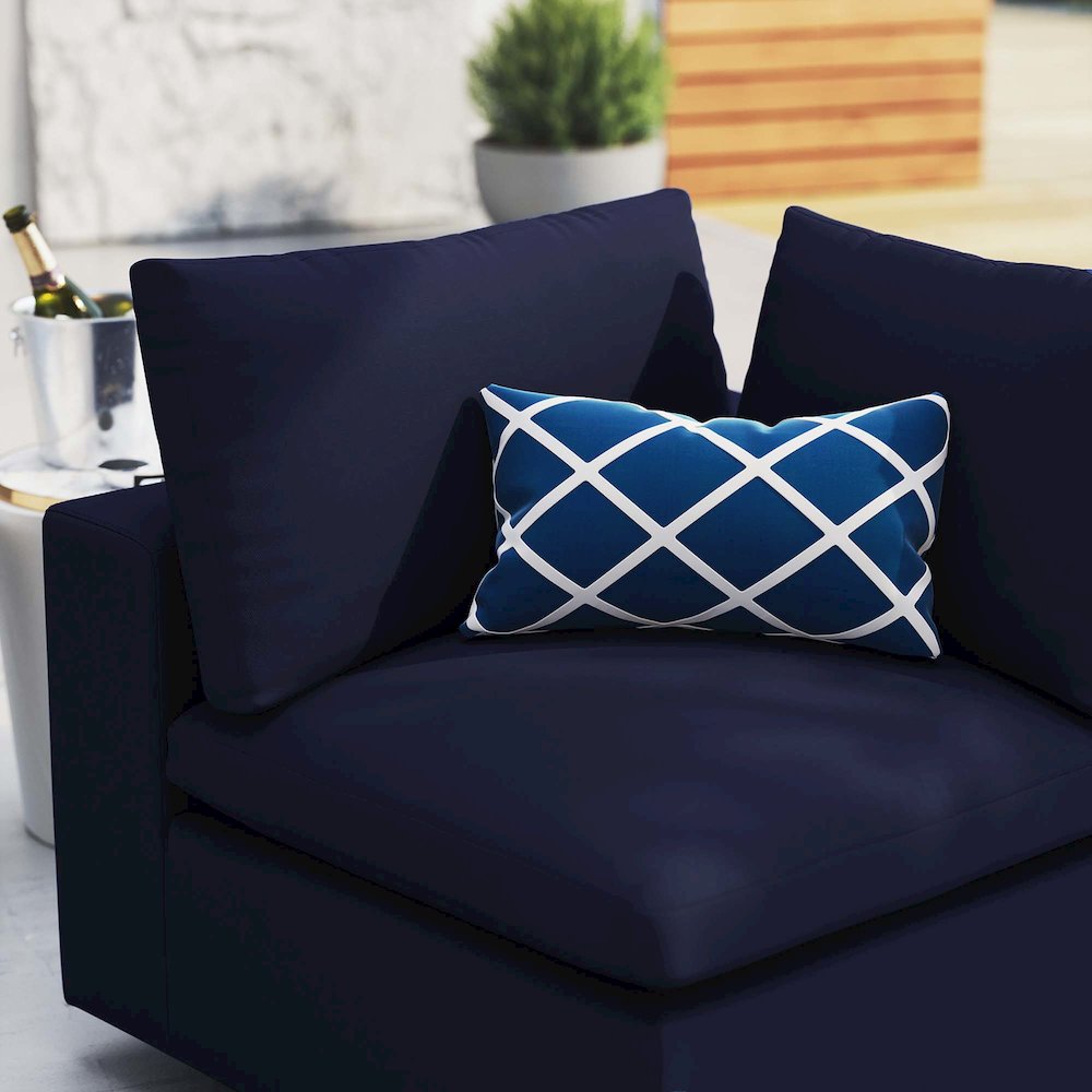 Commix Sunbrella Outdoor Patio Corner Chair. Picture 7
