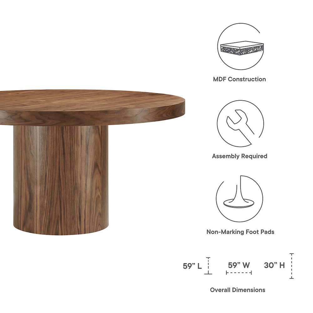 Gratify 60" Round Dining Table. Picture 2