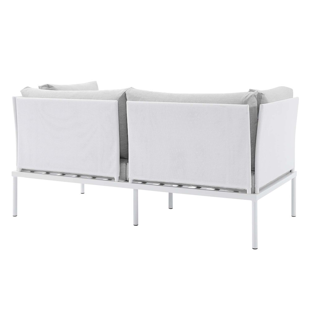 Harmony 5-Piece Sunbrella Outdoor Patio Aluminum Furniture Set. Picture 4