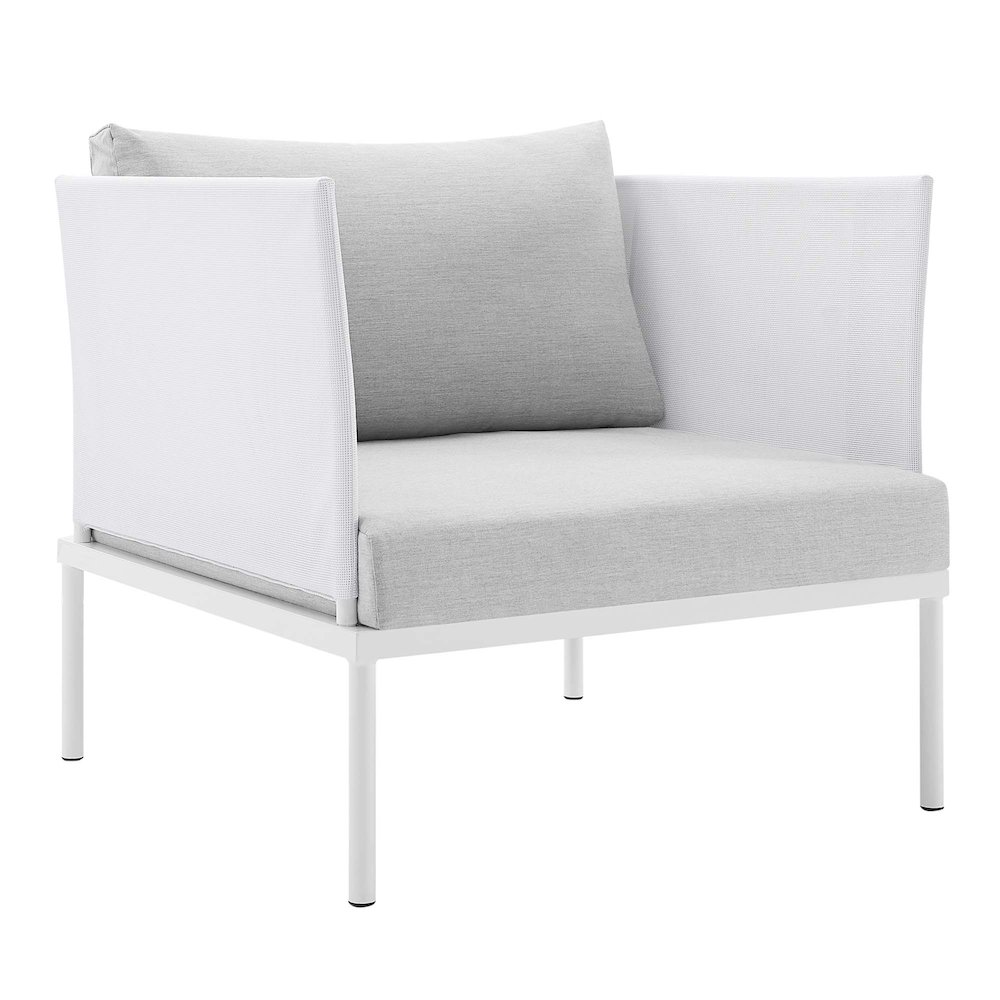 Harmony 5-Piece Sunbrella Outdoor Patio Aluminum Furniture Set. Picture 5